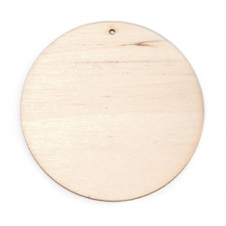 Drewniana zawieszka - Simply Crafting - kółko, 10 cm