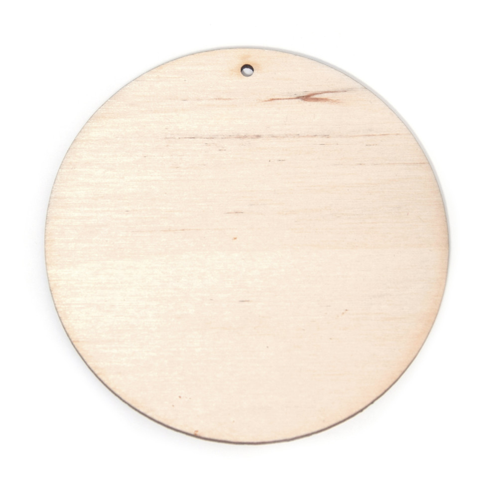 Drewniana zawieszka - Simply Crafting - kółko, 10 cm
