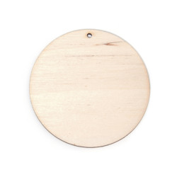 Wooden Circle pendant - Simply Crafting - 8 cm