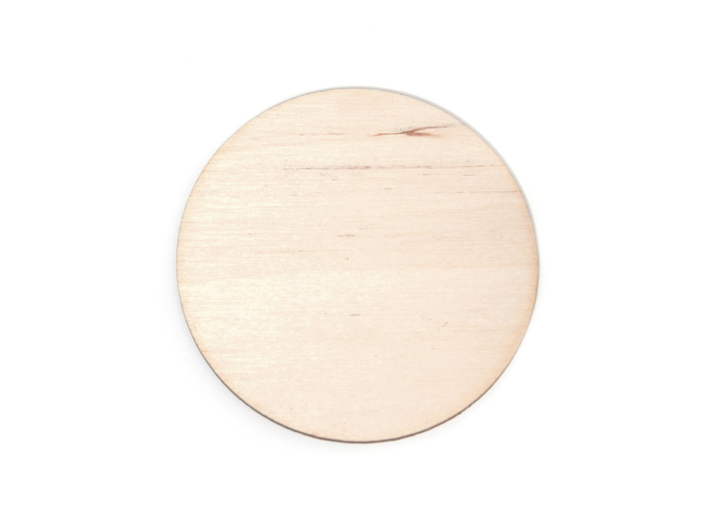 Wooden pad - Simply Crafting - dia. 8 cm