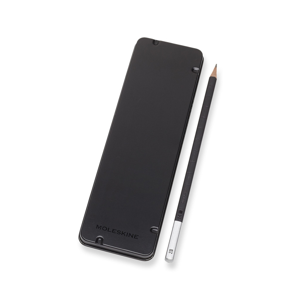 Zestaw ołówków z drewna cedrowego w metalowym etui - Moleskine - 5 szt.