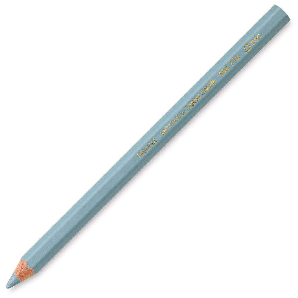 Maxi Metallic pencil - Caran d'Ache - turquoise