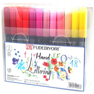 Kuretake Fudebiyori Brush Pen - 12 Color Set