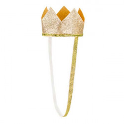 Korona księżniczki - złota, 8,5 cm
