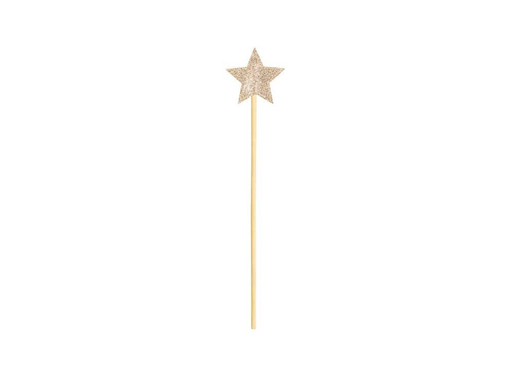 Wand with a star - gold, 8,5 x 36 cm