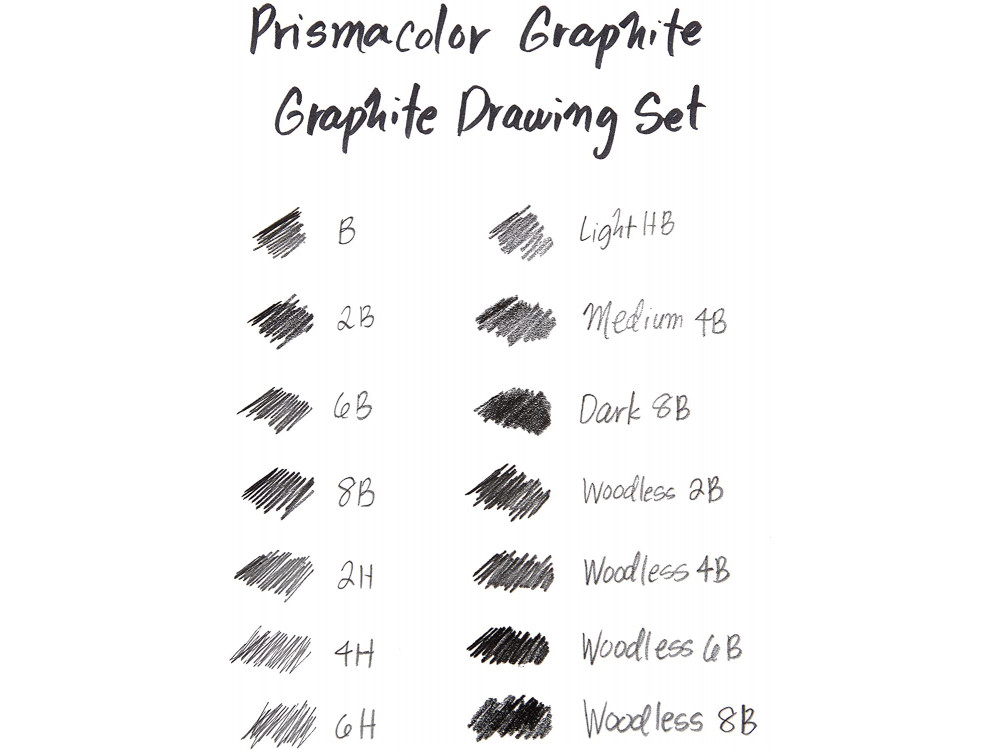 Graphite Drawing set - Prismacolor - 18 pcs