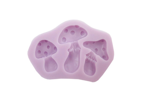Silicone mold - Pentart - 3 mushrooms