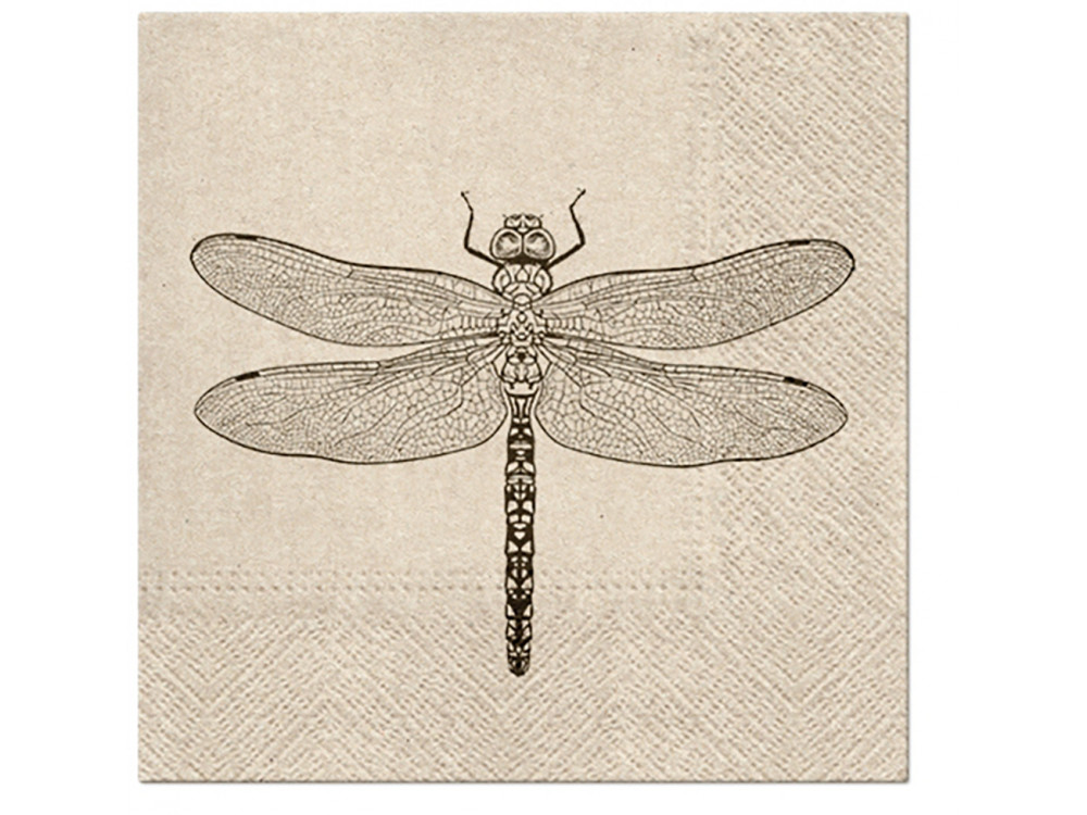 Serwetki ozdobne We Care - Paw - Dragonfly, 20 szt.