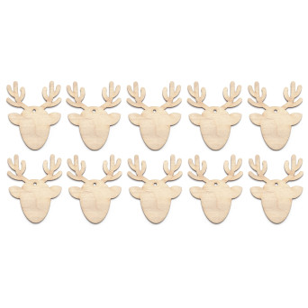 GLITTER FOAM STICKERS, DEERS, 30 PCS. - Winter, winter - Sklep