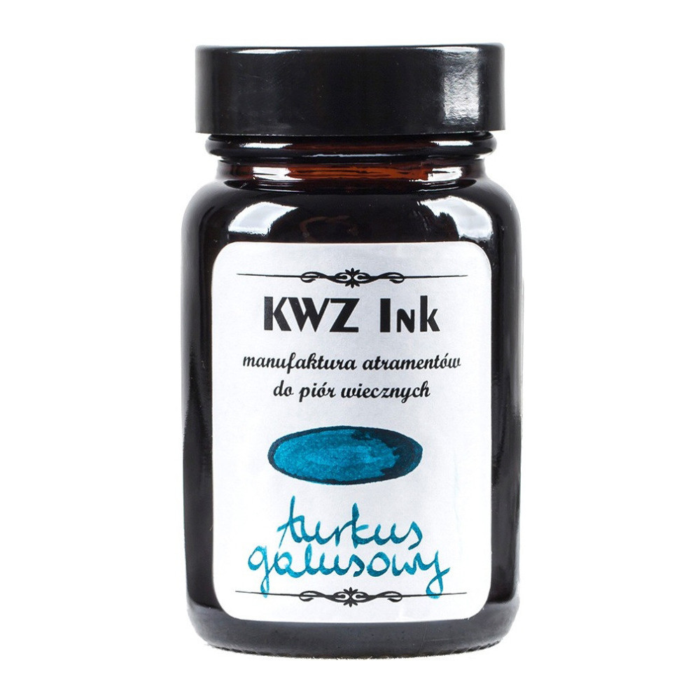 Atrament do piór wiecznych - KWZ Ink - turkus galusowy, 60 ml