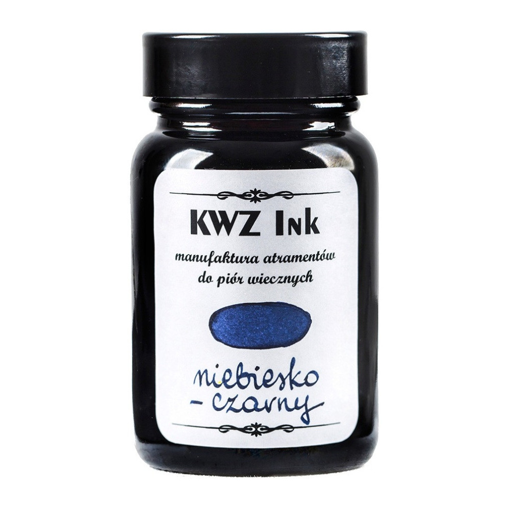 Calligraphy Ink - KWZ Ink - black blue, 60 ml