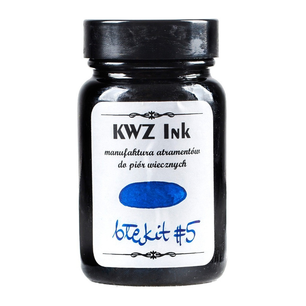 Atrament do piór wiecznych - KWZ Ink - błękit nr 5, 60 ml