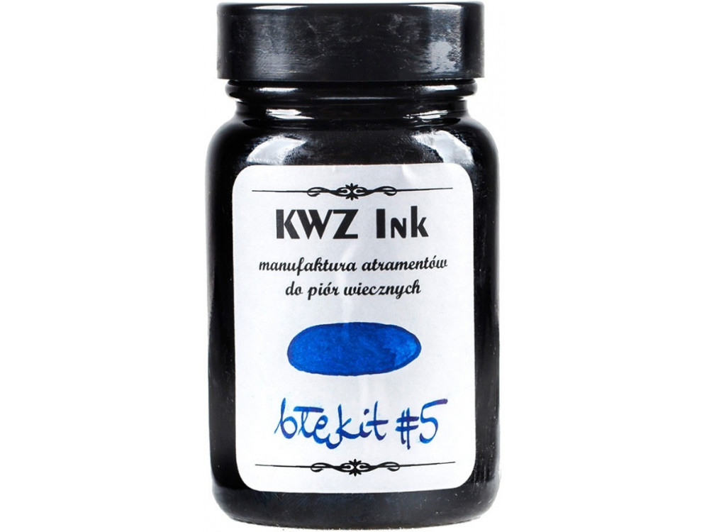 Atrament do piór wiecznych - KWZ Ink - błękit nr 5, 60 ml