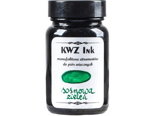 Atrament do piór wiecznych - KWZ Ink - sosnowa zieleń, 60 ml
