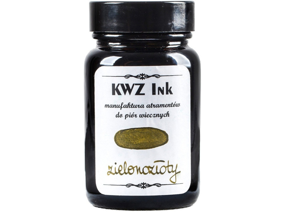 Calligraphy Ink - KWZ Ink - green-gold, 60 ml