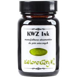 Atrament do piór wiecznych - KWZ Ink - zielonozłoty nr 2, 60 ml