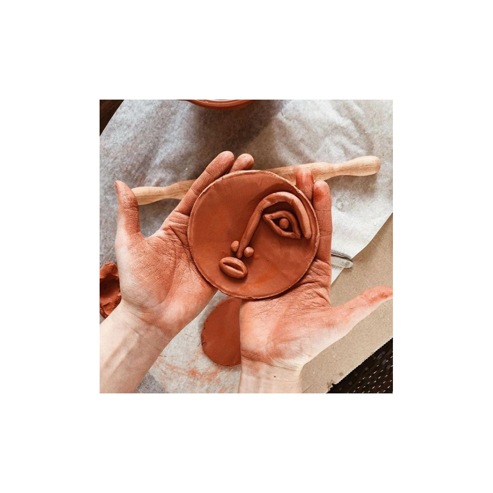 Modelling clay - DAS - terracotta, 0,5 kg