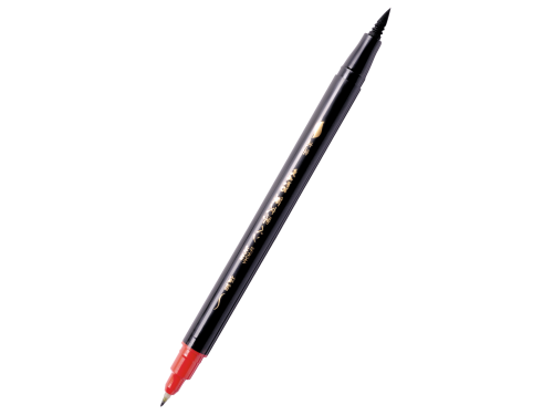 Pen Brush Pen Double Sided A, black - Pentel