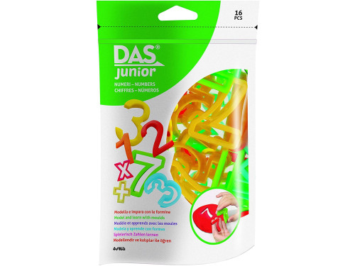 Set of plastic moulds - DAS Junior - Numbers, 16 pcs