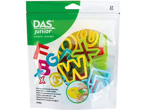 Set of plastic moulds - DAS Junior - Letters, 27 pcs