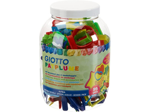 Modelling shapes and accessories set - Giotto - 95 pcs