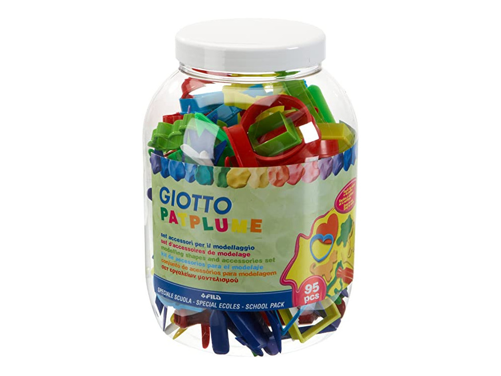 Modelling shapes and accessories set - Giotto - 95 pcs