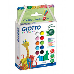 Patplume modelling plasticine - Giotto - 10 colors x 20 g