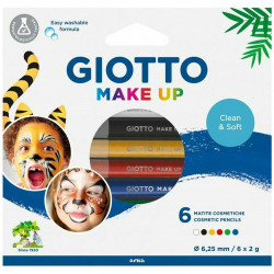 Kredki do malowania twarzy dla dzieci - Giotto - 6 kolorów