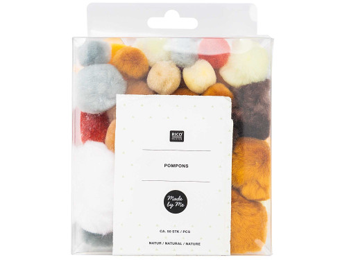 Pompoms - Rico Design - natural, 50 pcs