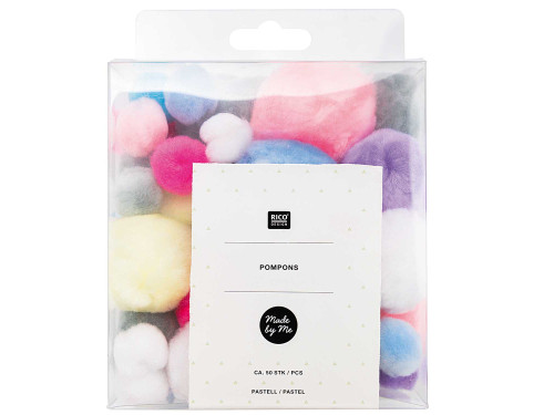 Pompoms - Rico Design - pastel, 50 pcs
