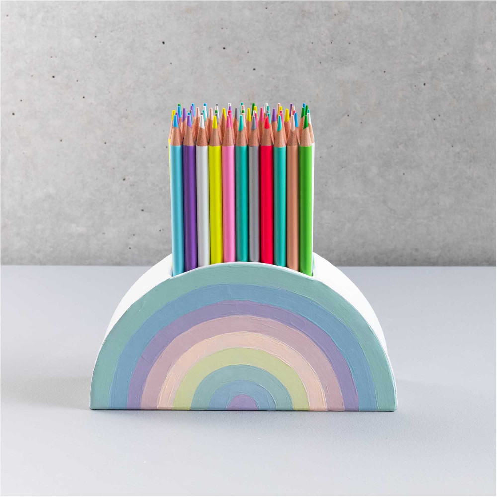 Paper pencilbox - Rico Design - white, 20 x 15 x 7 cm