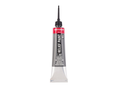 Relief glass paint tube - Amsterdam - Lead Grey, 20 ml