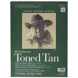 Szkicownik Toned Tan 28 x 36 cm - Strathmore - 118 g, 24 arkusze