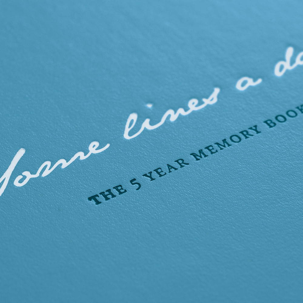The 5 year memory book, Some lines a day - Leuchtturm1917 - Nordic Blue, hard cover, A5