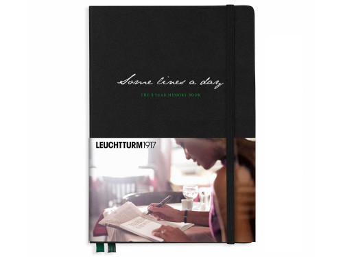 The 5 year memory book, Some lines a day - Leuchtturm1917 - black, hard cover, A5