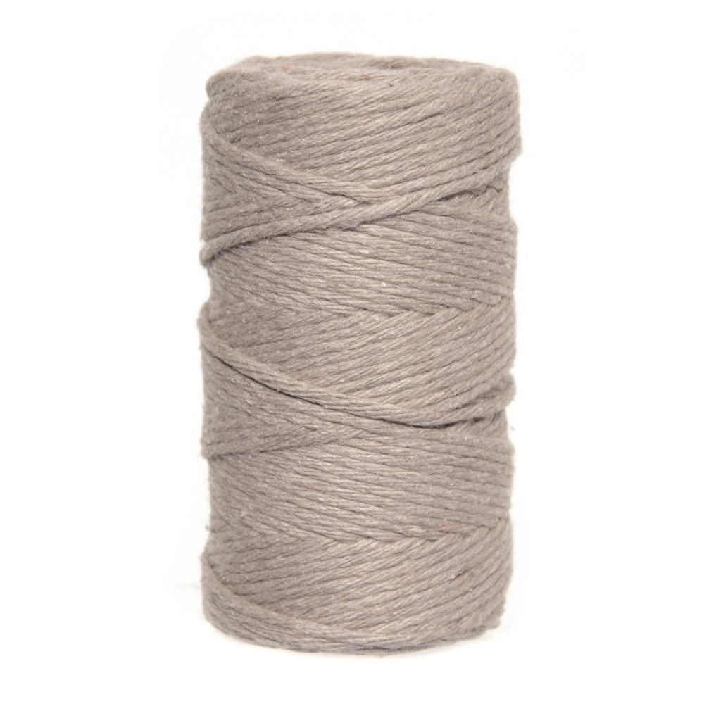 Cotton cord for macrames - beige, 2 mm, 60 m