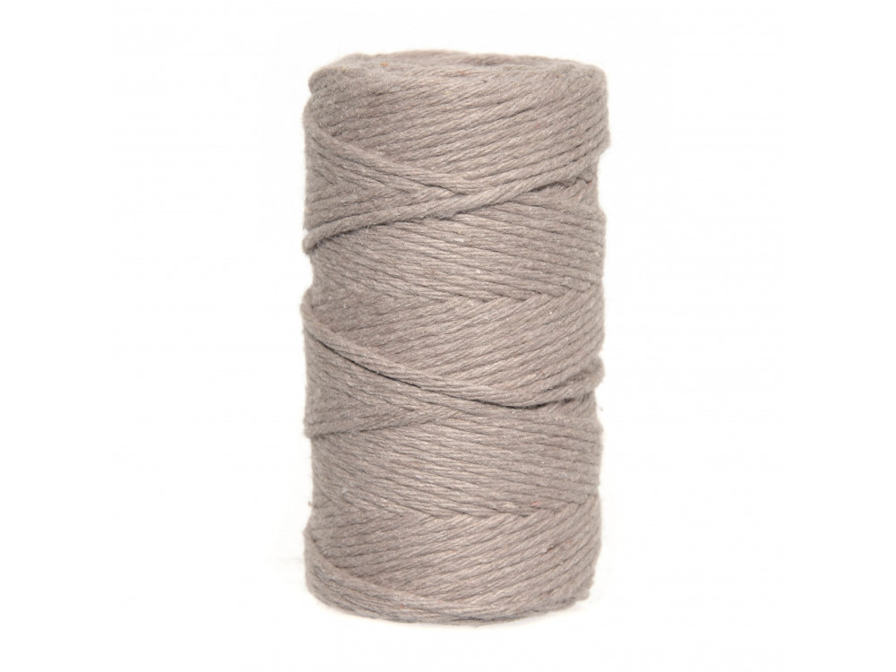 Cotton cord for macrames - beige, 2 mm, 60 m