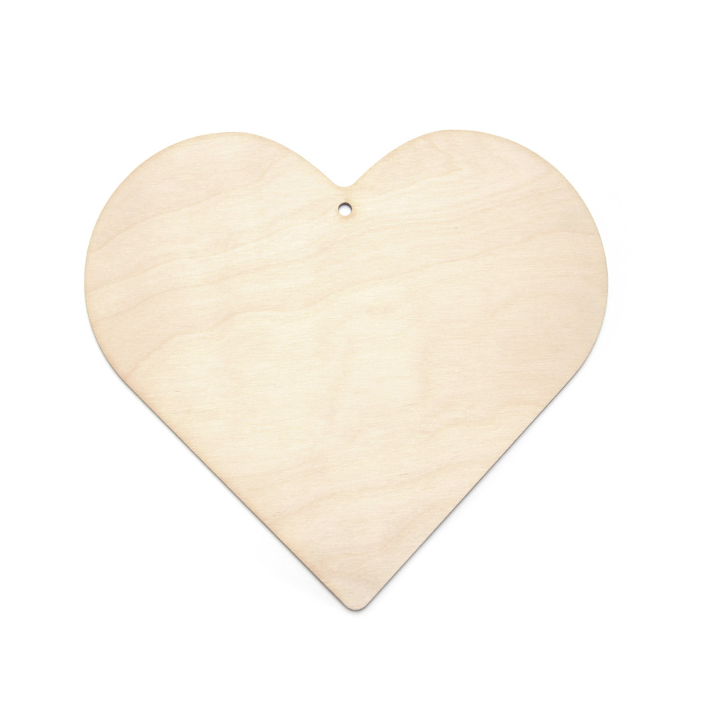 Drewniana zawieszka - Simply Crafting - serce, 15 cm