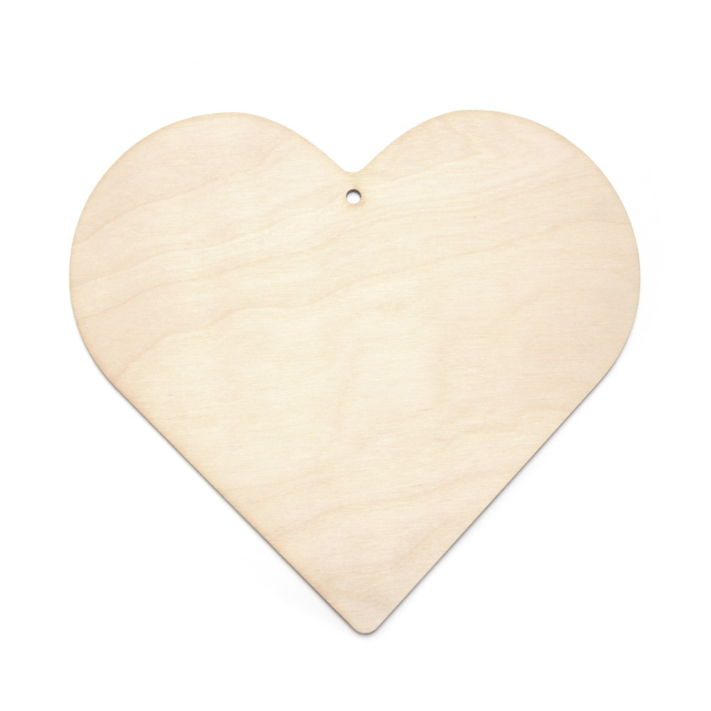 Drewniana zawieszka - Simply Crafting - serce, 20 cm