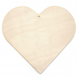 Drewniana zawieszka - Simply Crafting - serce, 25 cm