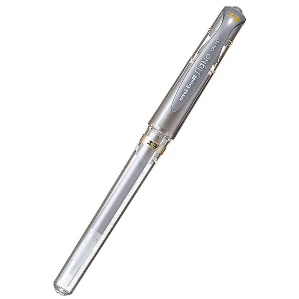 Długopis żelowy Signo UM-153 - Uni - srebrny, 1 mm