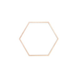 Wooden macrame base - Simply Crafting - hexagon, 10 cm