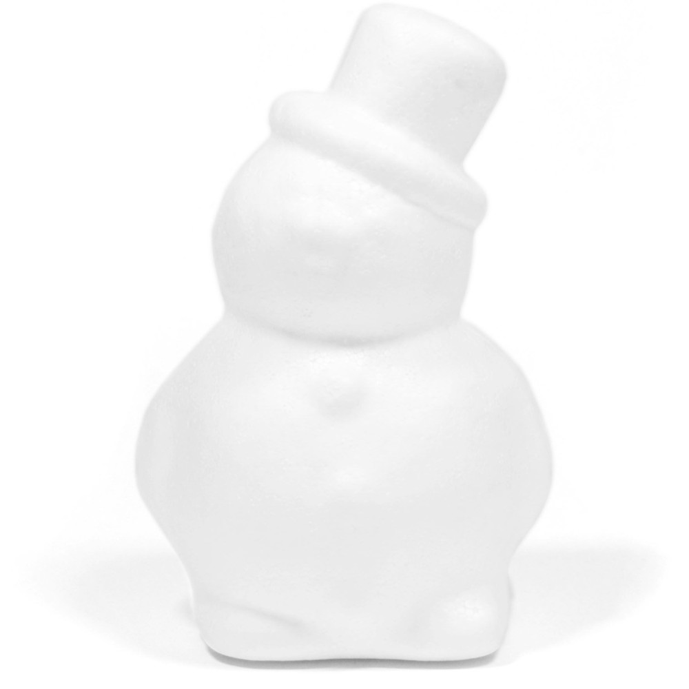 Styrofoam Snowman - 16 cm
