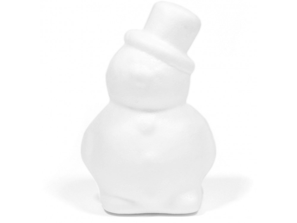 Styrofoam Snowman - 16 cm
