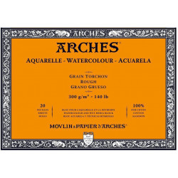Watercolor paper - Arches - rough, 18 x 26 cm, 300 g, 20 sheets