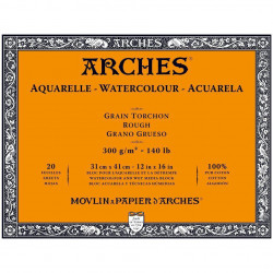 Blok do akwareli - Arches - rough, 31 x 41 cm, 300 g, 20 ark.