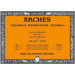 Blok do akwareli - Arches - rough, 36 x 51 cm, 300 g, 20 ark.