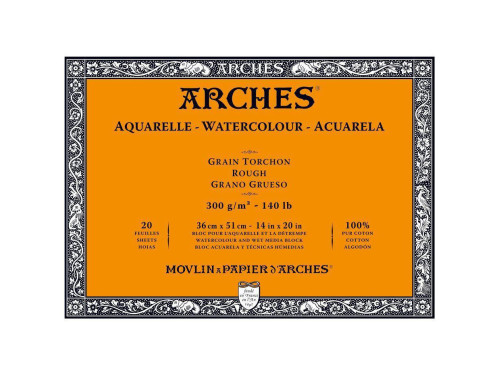 Watercolor paper, 36 x 51 - Archies - rough, 300 g, 20 sheets