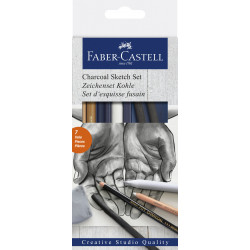 Charcoal Sketch set - Faber-Castell - 7 pcs