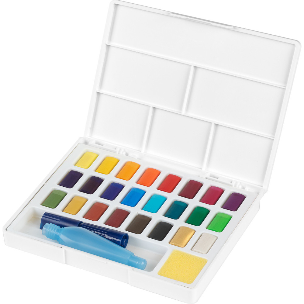 Zestaw farb akwarelowych w kostkach Creative Studio - Faber-Castell - 24 kolory